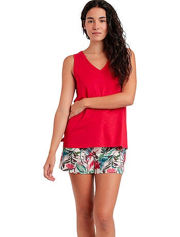 Pyjama short débardeur Tropical Spirit