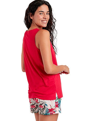 Pyjama short débardeur Tropical Spirit