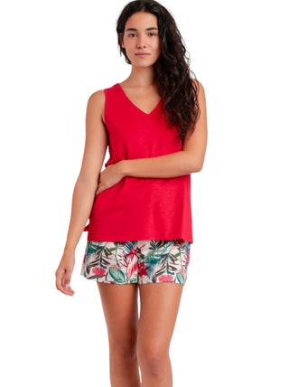 Pyjama short débardeur Tropical Spirit