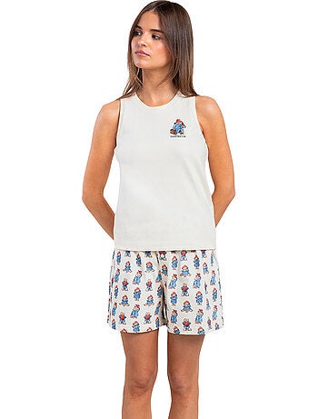 Pyjama short débardeur Watercolor Summer Paddington