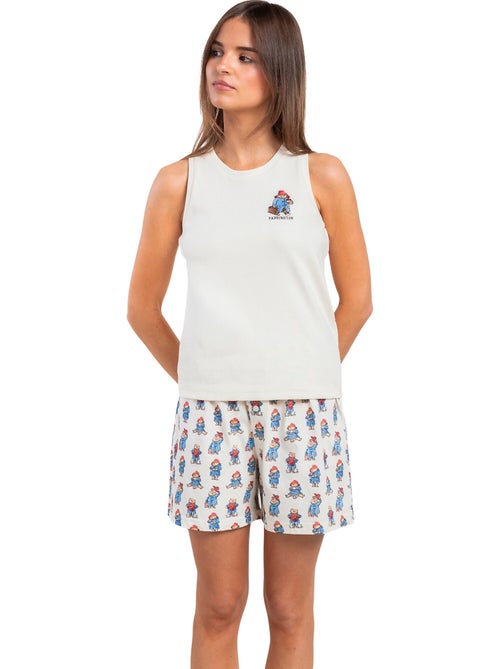 Pyjama short débardeur Watercolor Summer Paddington - Kiabi