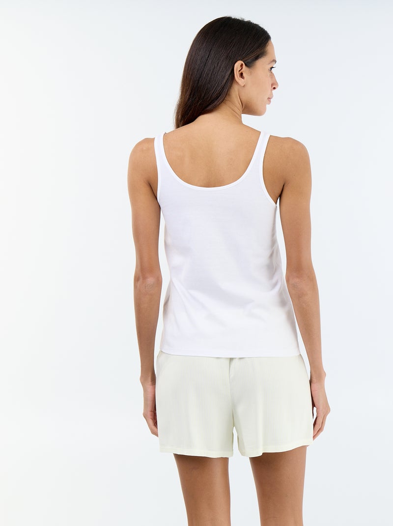 Pyjama short 'Disney' - 2 pièces Blanc - Kiabi
