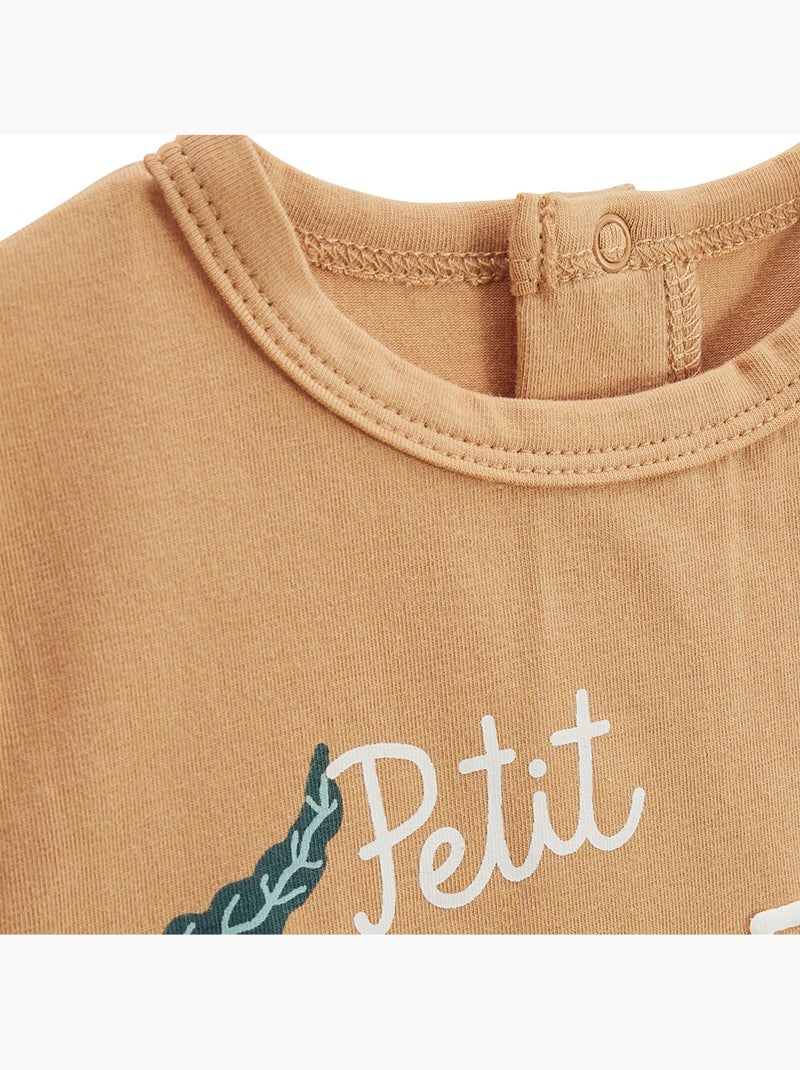 Pyjama short enfant 2 pièces Baroudeur Orange - Kiabi