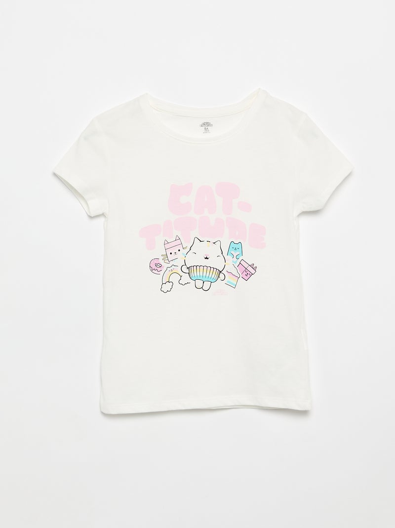 Pyjama short 'Gabby et la maison magique' - 2 pièces Blanc - Kiabi