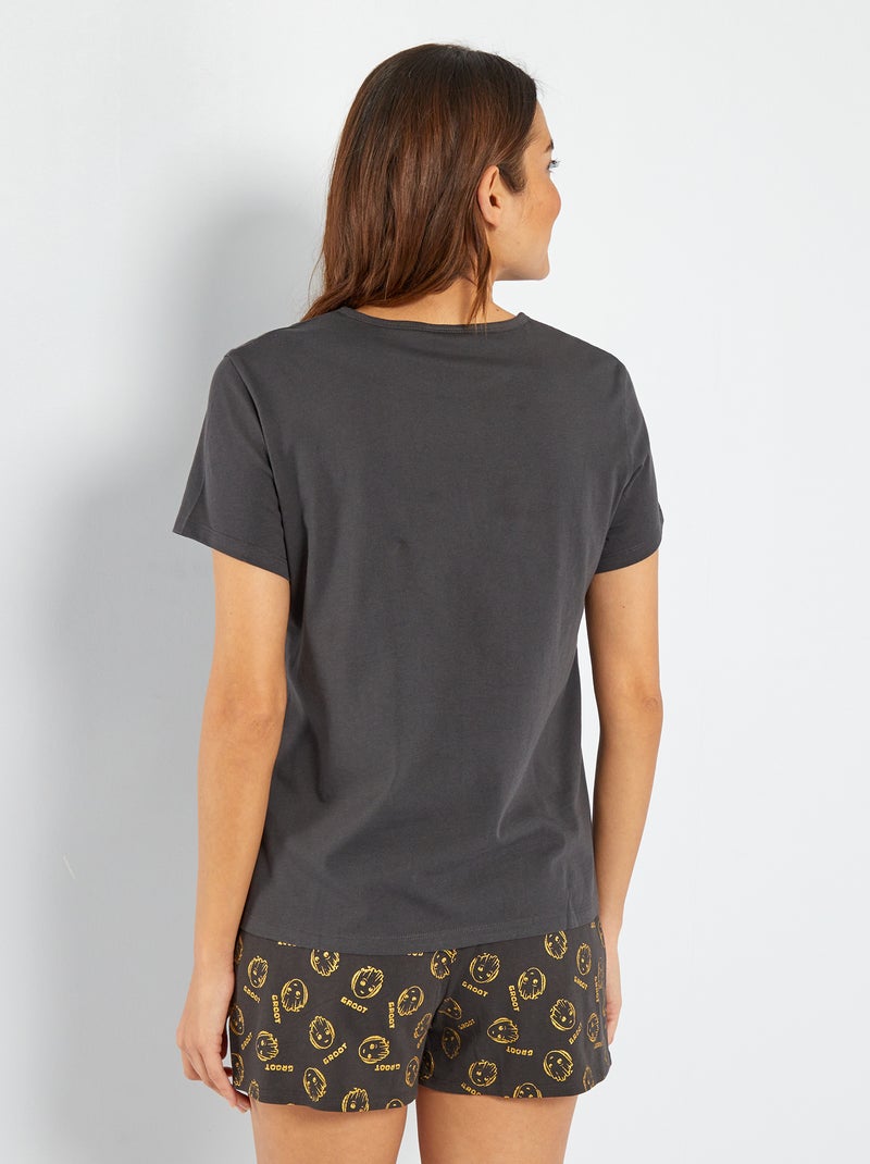 Pyjama short 'Groot' de 'Marvel' - 2 pièces Noir - Kiabi