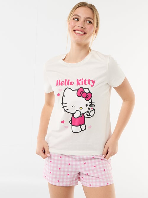 Pyjama short 'Hello Kitty' - 2 pièces - Kiabi