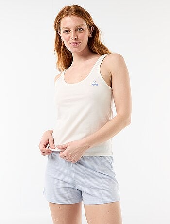 Pyjama short imprimé - 2 pièces