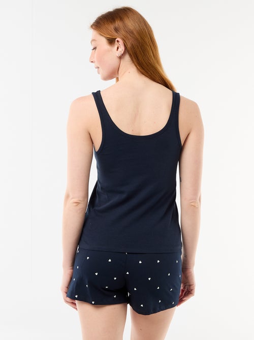 Pyjama short imprimé - 2 pièces - Kiabi