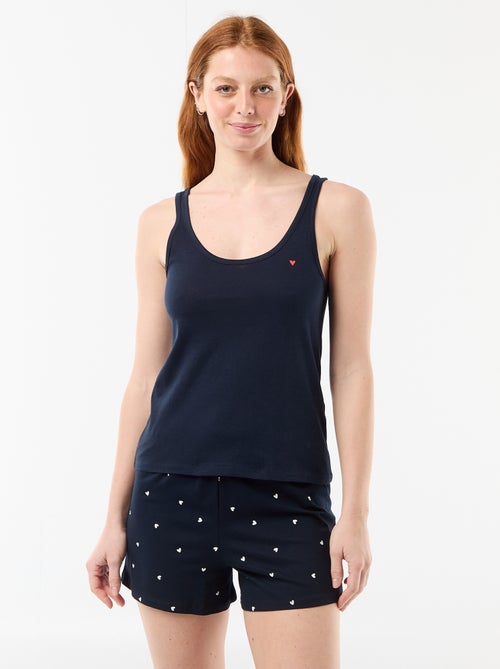 Pyjama short imprimé - 2 pièces - Kiabi