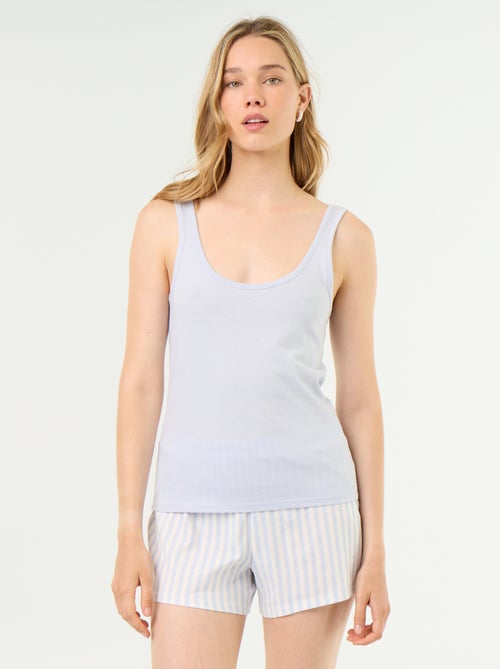 Pyjama short imprimé - 2 pièces - Kiabi