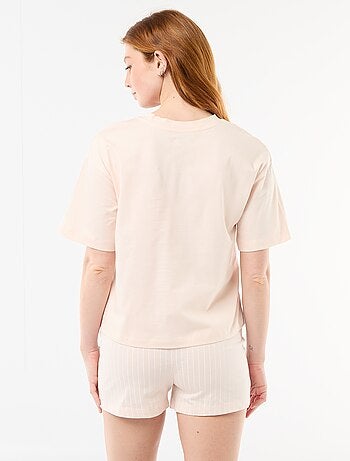 Pyjama short imprimé 'Vice Versa' - 2 pièces