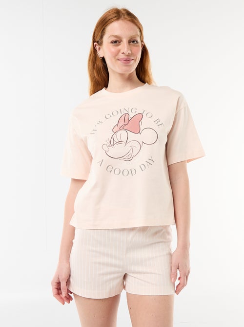 Pyjama short imprimé 'Minnie' - 2 pièces - Kiabi