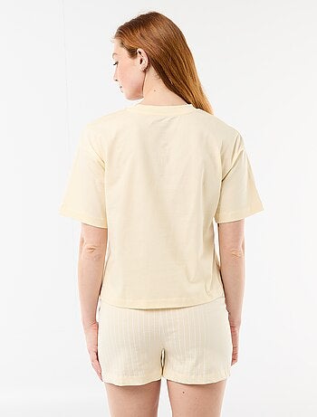 Pyjama short imprimé 'Vice Versa' - 2 pièces