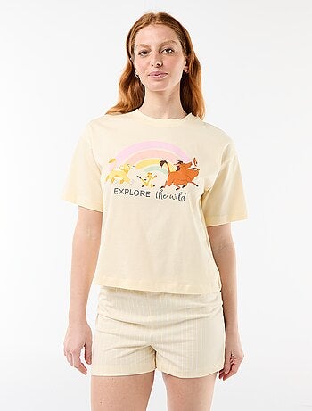 Pyjama short imprimé 'Vice Versa' - 2 pièces