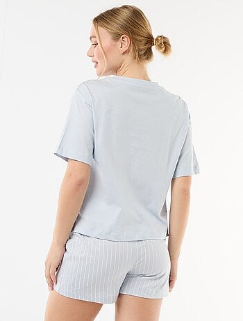 Pyjama short imprimé 'Stitch' - 2 pièces