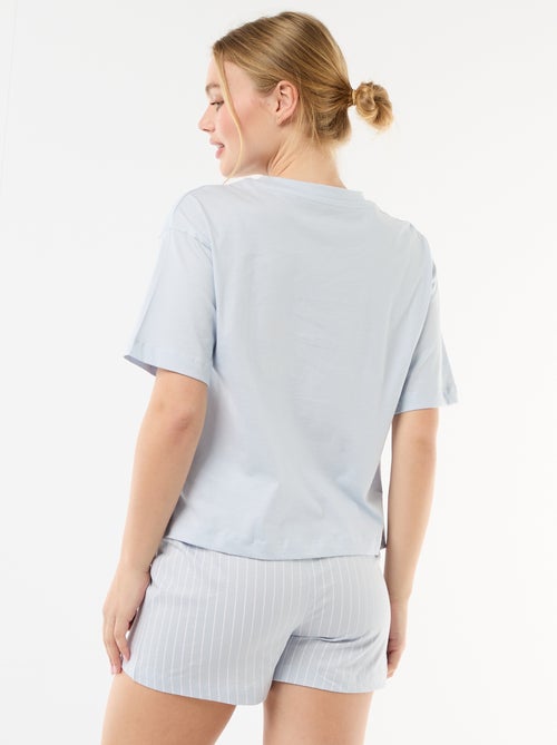 Pyjama short imprimé 'Stitch' - 2 pièces - Kiabi