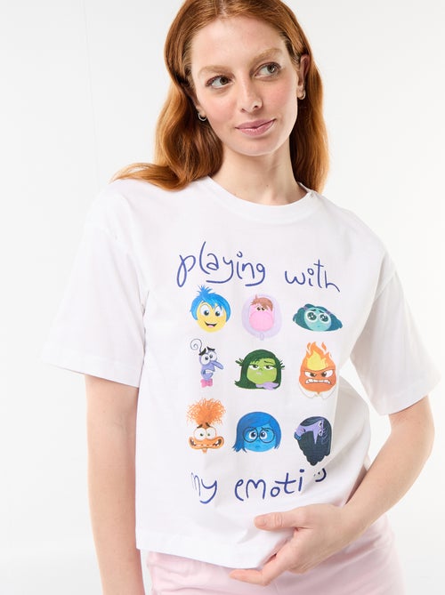 Pyjama short imprimé 'Vice Versa' - 2 pièces - Kiabi