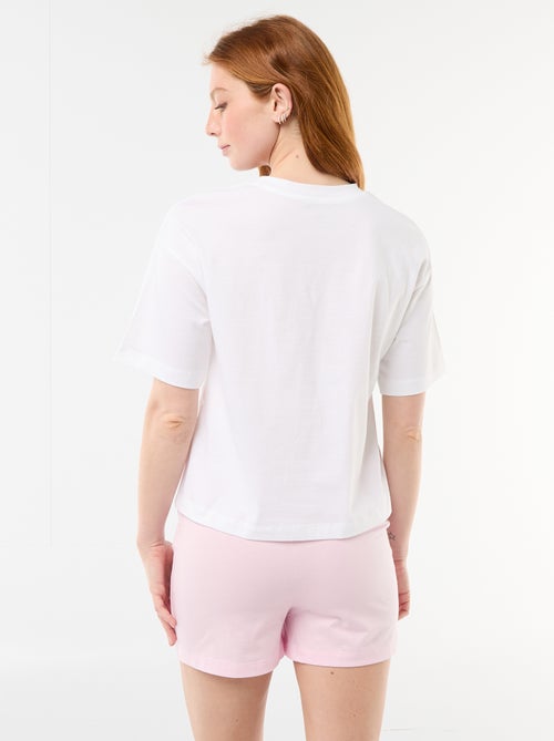 Pyjama short imprimé 'Vice Versa' - 2 pièces - Kiabi