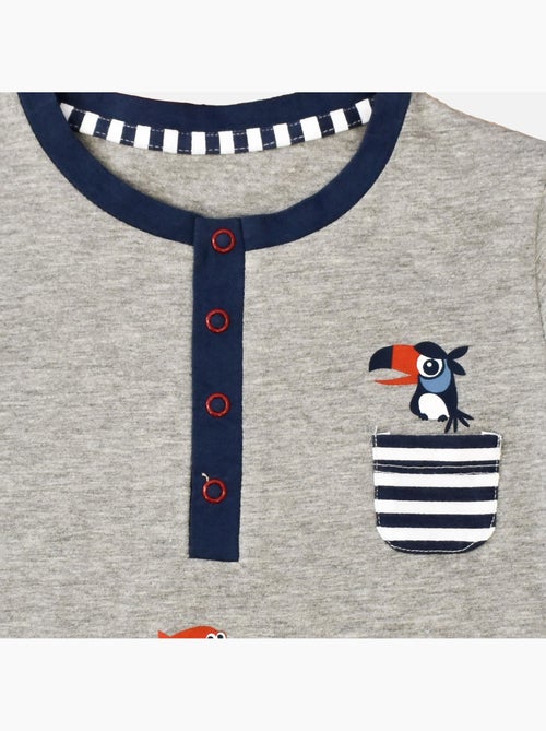 Pyjama-short Jersey 'moussaillon''doo&bo' - Kiabi