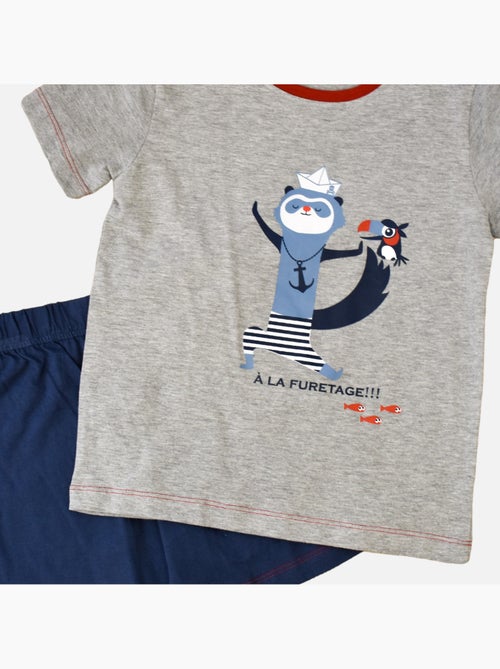Pyjama-short Jersey 'moussaillon''doo&bo' - Kiabi