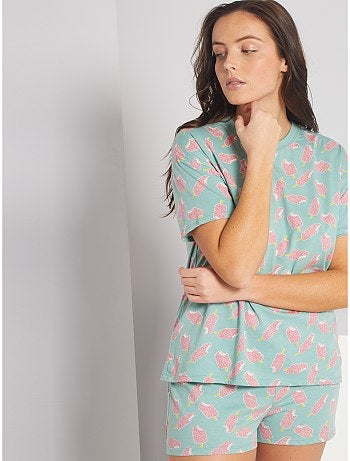 Pyjama short imprimé