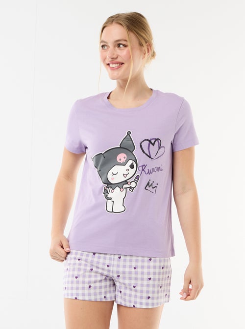 Pyjama short 'Kuromi' - 2 pièces - Kiabi
