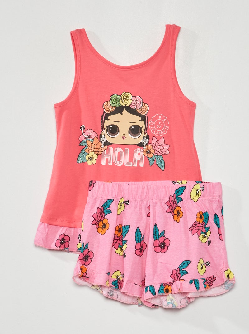 Pyjama short 'LOL Surprise' Rose - Kiabi