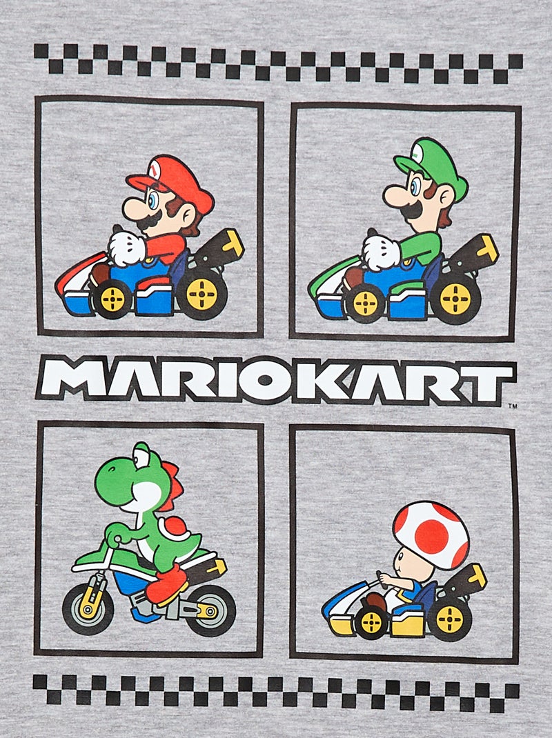 Pyjama short 'Mario' 2 pièces Bleu - Kiabi