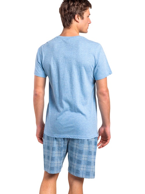 Pyjama short polo Classic Blue - Kiabi Pyjama short polo Classic Blue - Kiabi