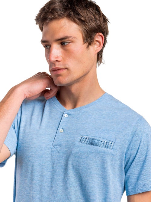 Pyjama short polo Classic Blue - Kiabi Pyjama short polo Classic Blue - Kiabi