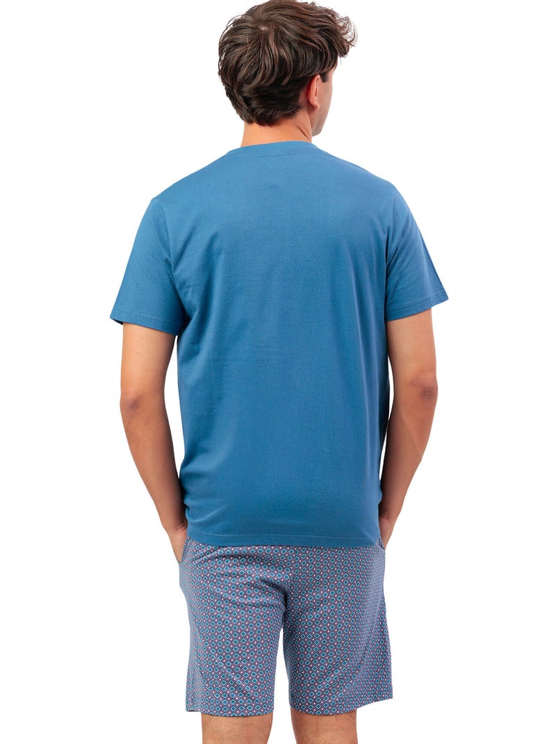 Pyjama short polo Sterling Bleu - Kiabi