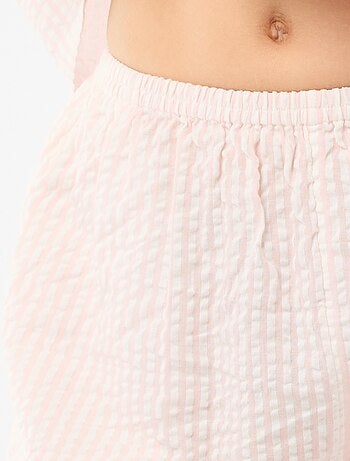 Pyjama short rayé - 2 pièces