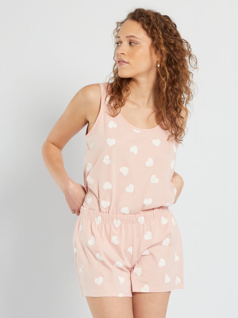 Pyjama short Rose - Kiabi