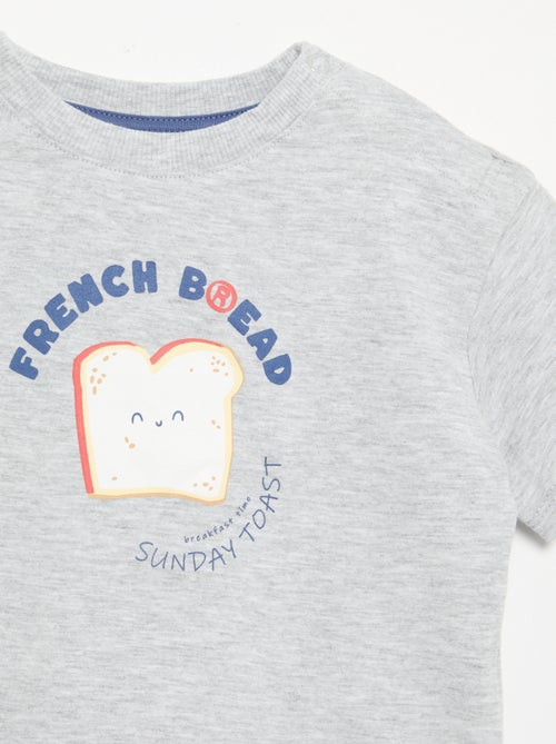Pyjama short + T-shirt - 2 pièces - Kiabi