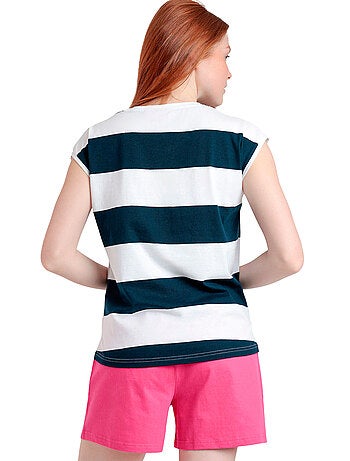 Pyjama short t-shirt Barbie Stripes