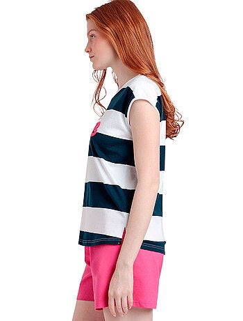 Pyjama short t-shirt Barbie Stripes