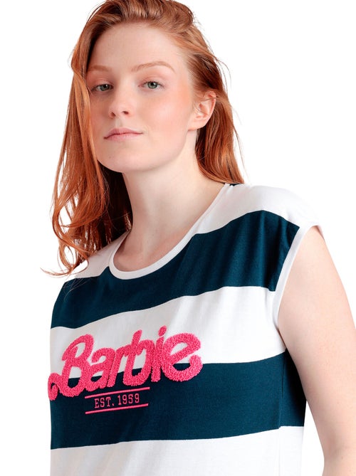 Pyjama short t-shirt Barbie Stripes - Kiabi