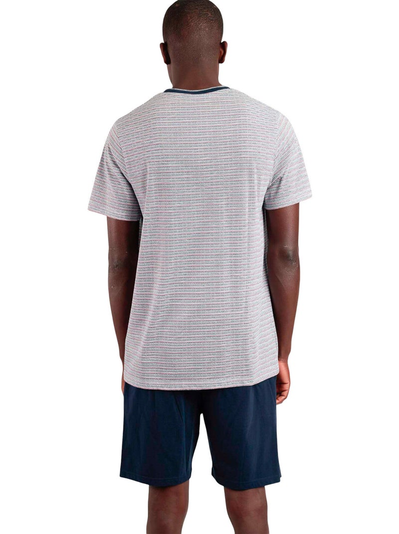 Pyjama short t-shirt Espiga Bleu - Kiabi