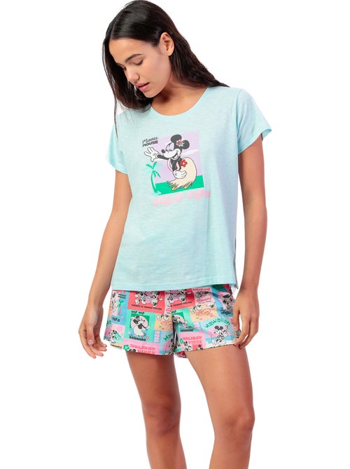 Pyjama short t-shirt Holiday Vibes Disney - Kiabi