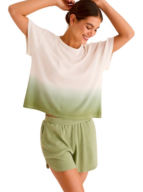 Pyjama short t-shirt HOMEWEAR P118 - Kiabi Pyjama short t-shirt HOMEWEAR P118 - Kiabi