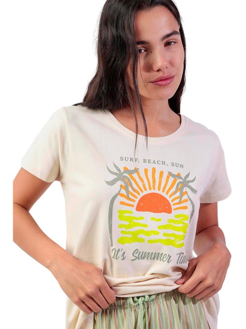 Pyjama short t-shirt Its Summer Time - Kiabi
