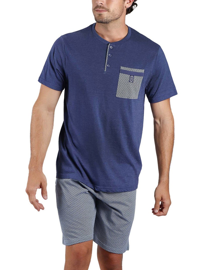 Pyjama short t-shirt Mercury Bleu - Kiabi