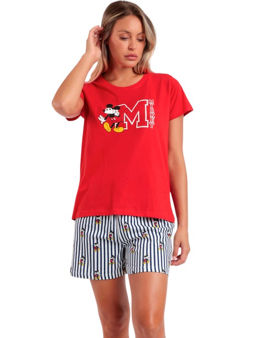 Pyjama short t-shirt Mickey NY Summer Disney - Kiabi