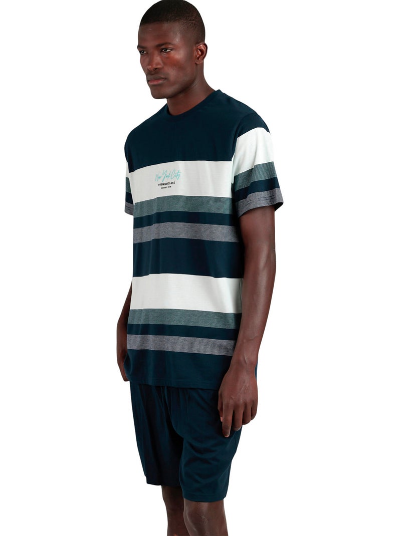 Pyjama short t-shirt New York City Bleu - Kiabi