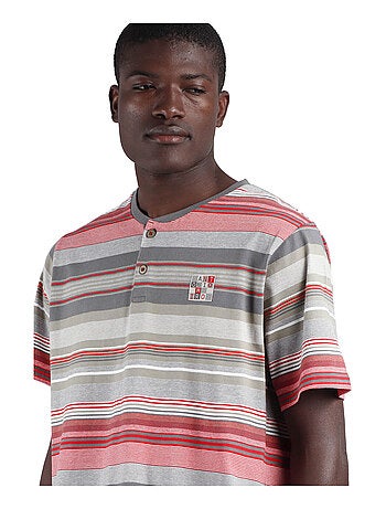 Pyjama short t-shirt Rayas Cubes Antonio Miro