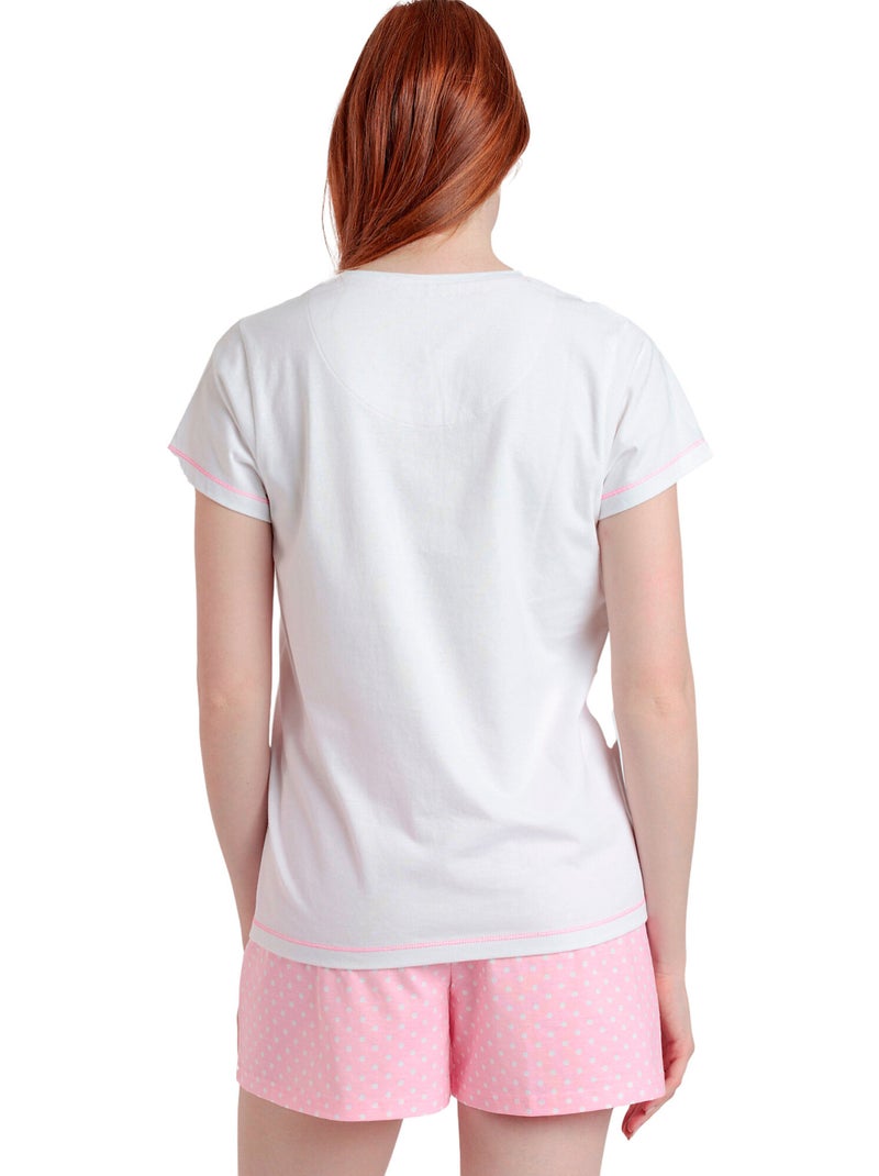Pyjama short t-shirt She Just Shines Barbie Rose - Kiabi