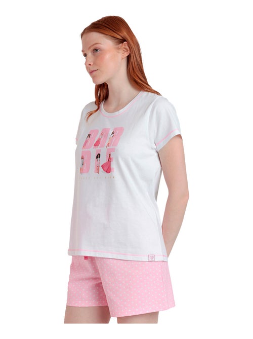 Pyjama short t-shirt She Just Shines Barbie - Kiabi