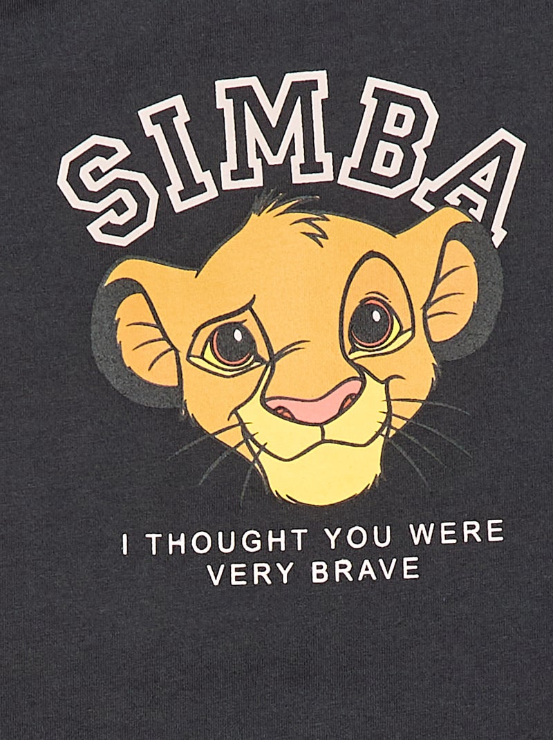 Pyjama short + T-shirt 'Simba' 'Disney' Noir - Kiabi