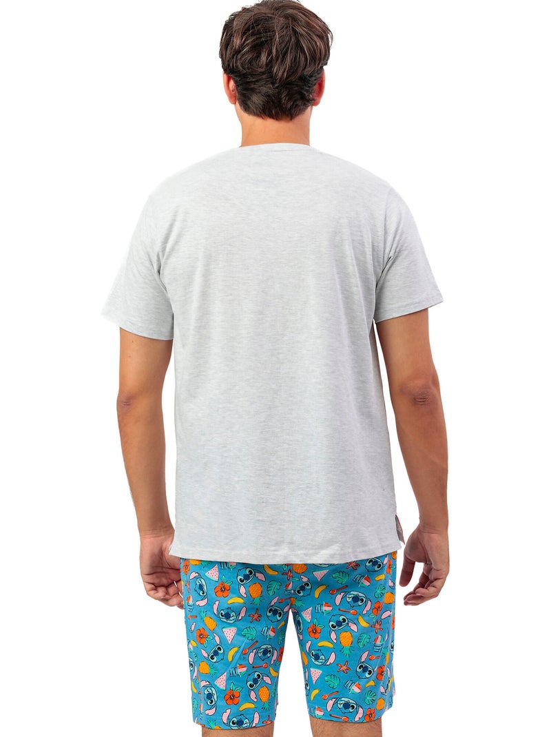 Pyjama short t-shirt stitch beach disney Gris - Kiabi