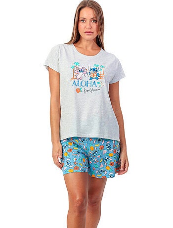 Pyjama short t-shirt stitch beach disney